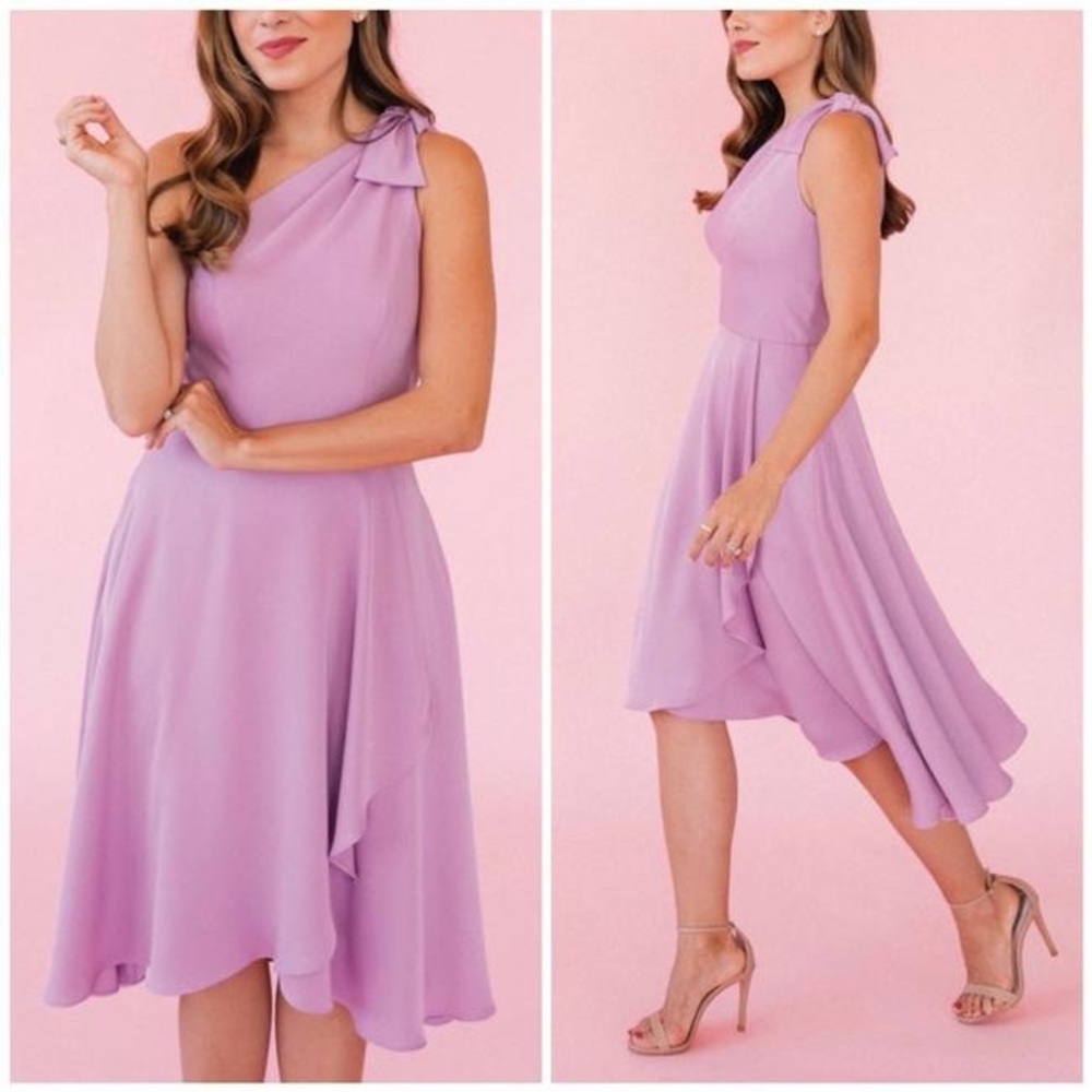 Gal Meets Glam Wisteria Octavia Crepe One-shoulder Cocktail Dress